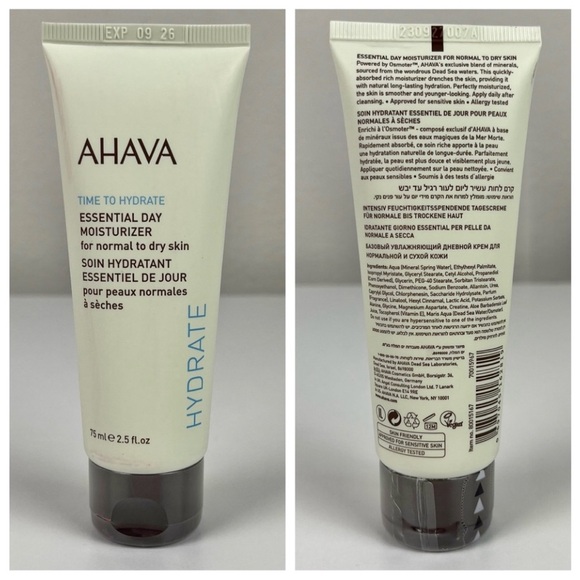 NWT AHAVA Time to Hydrate Essential Day Moisturizer Normal to Dry Skin Full Size - Picture 3 of 5